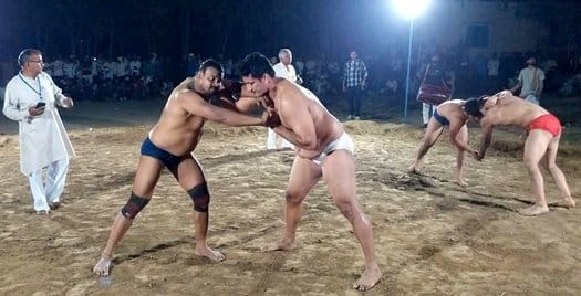 Sumit won the wrestling by defeating Gaurav
