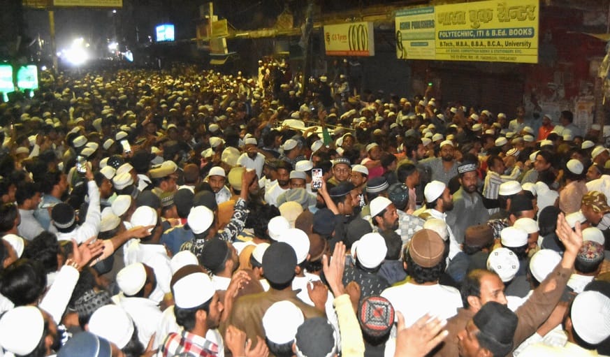 A huge crowd gathered to bid farewell to Shahar Qazi