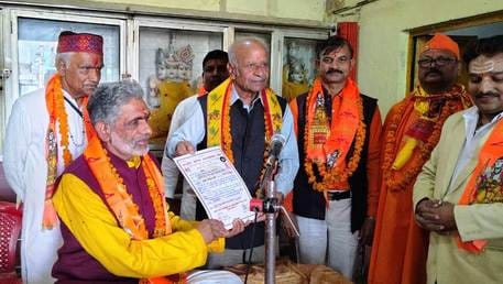 The organization is dedicated to social service and cow protection