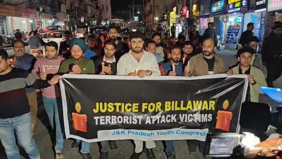 jammu, political, congress, candle march