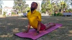 Rewa rubber boy Adarsh Pandey amazing yogasanas created sensation in Maha Kumbh