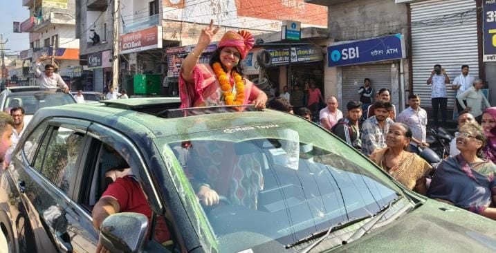Vandana Kedia became the Municipal President in Siwani after winning by 1251 votes