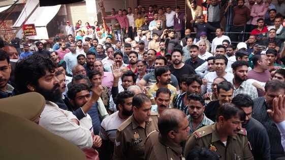 Traders and temple committee clashed for shop