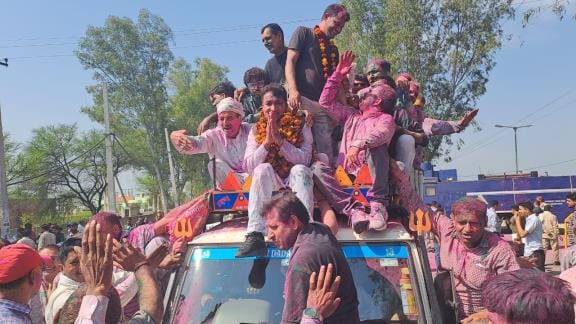 Shamsher Lohan alias Kukkan became the chairman of Narnound Municipal Council