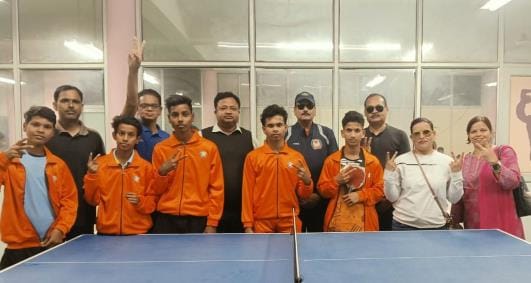District boys won gold in table tennis