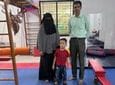 Due to the tireless efforts of parents and doctors, Mustafa has now started walking like normal children
