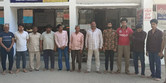 11 accused arrested for firing and stone pelting in drain dispute