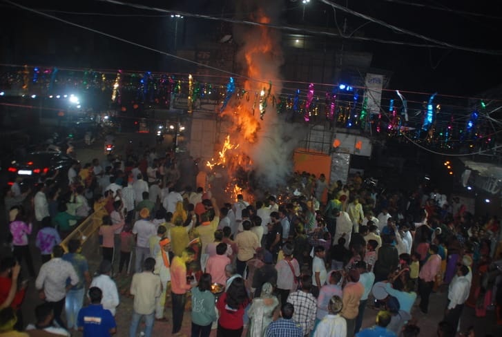 Holika Dahan took place at 683 places in the district