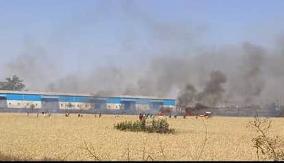 Fire wreaked havoc in the farmer's wheat crop, the farmer's standing crop turned to ashes