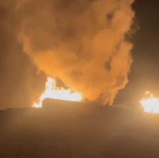A huge fire broke out in Sarawal market