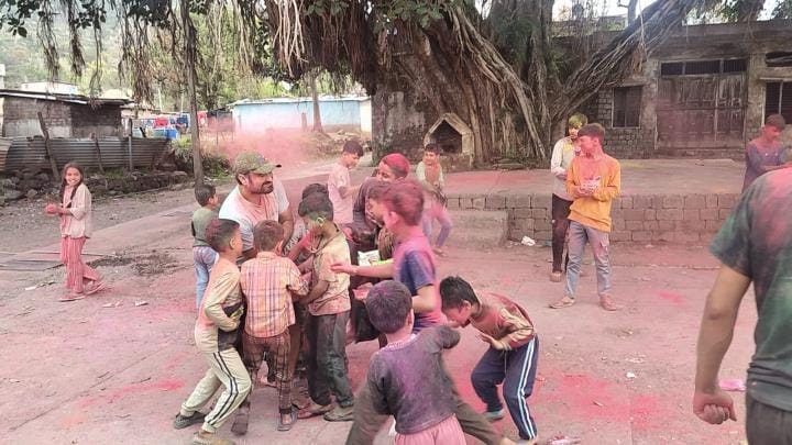 Holi celebrate in Bilawar