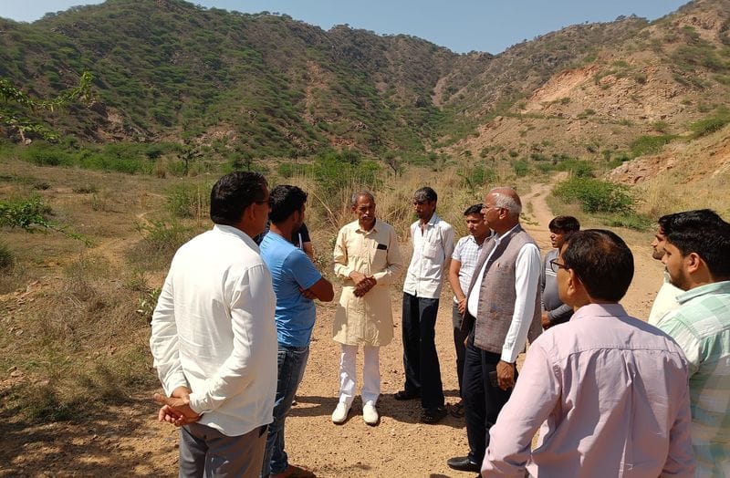 The MLA inspected several villages along with the officials