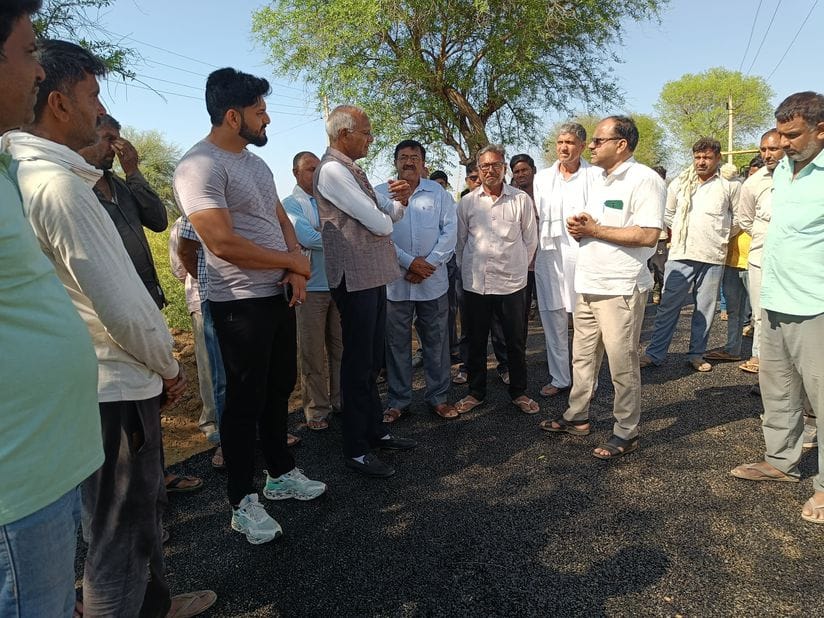 MLA inspected the road construction