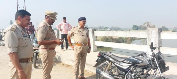 The bike and blood marks of the youth were found on the Dhadhons canal bridge