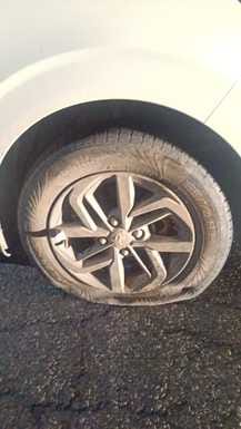 Potholes on Dharamshala-Shimla highway, tyres of vehicles bursting
