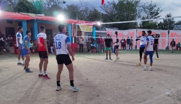 Sandhol won the volleyball competition by defeating Jogindernagar 3-2