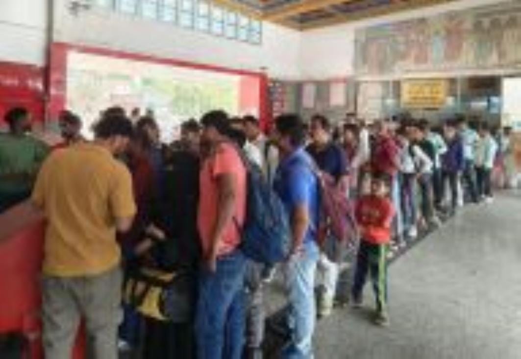 You have to wait in line for hours to get a ticket