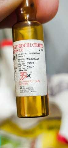 An expired injection was given to a patient suffering from stomach ache