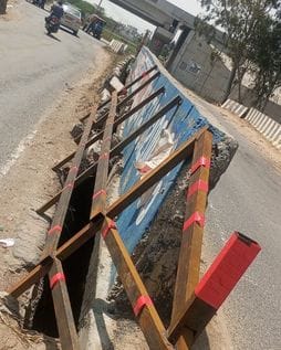 The administration took care of the big hole on the road