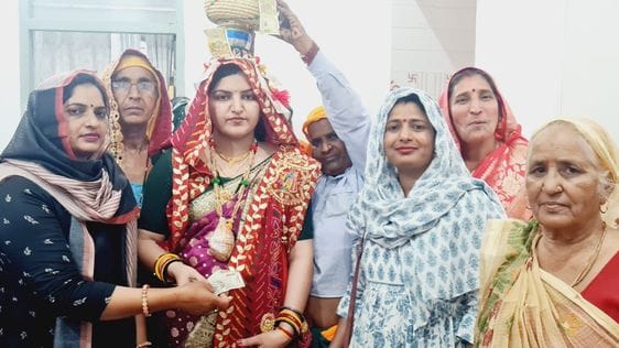Well worship was done at two places in Guwani
