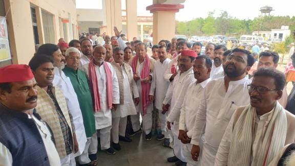 SP workers raised the demand to provide security to the victims