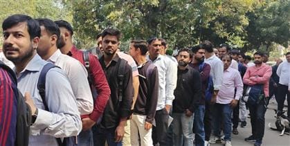 Young men queue up for Class IV posts