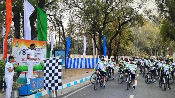 Air Force cycling team leaves for Nagpur