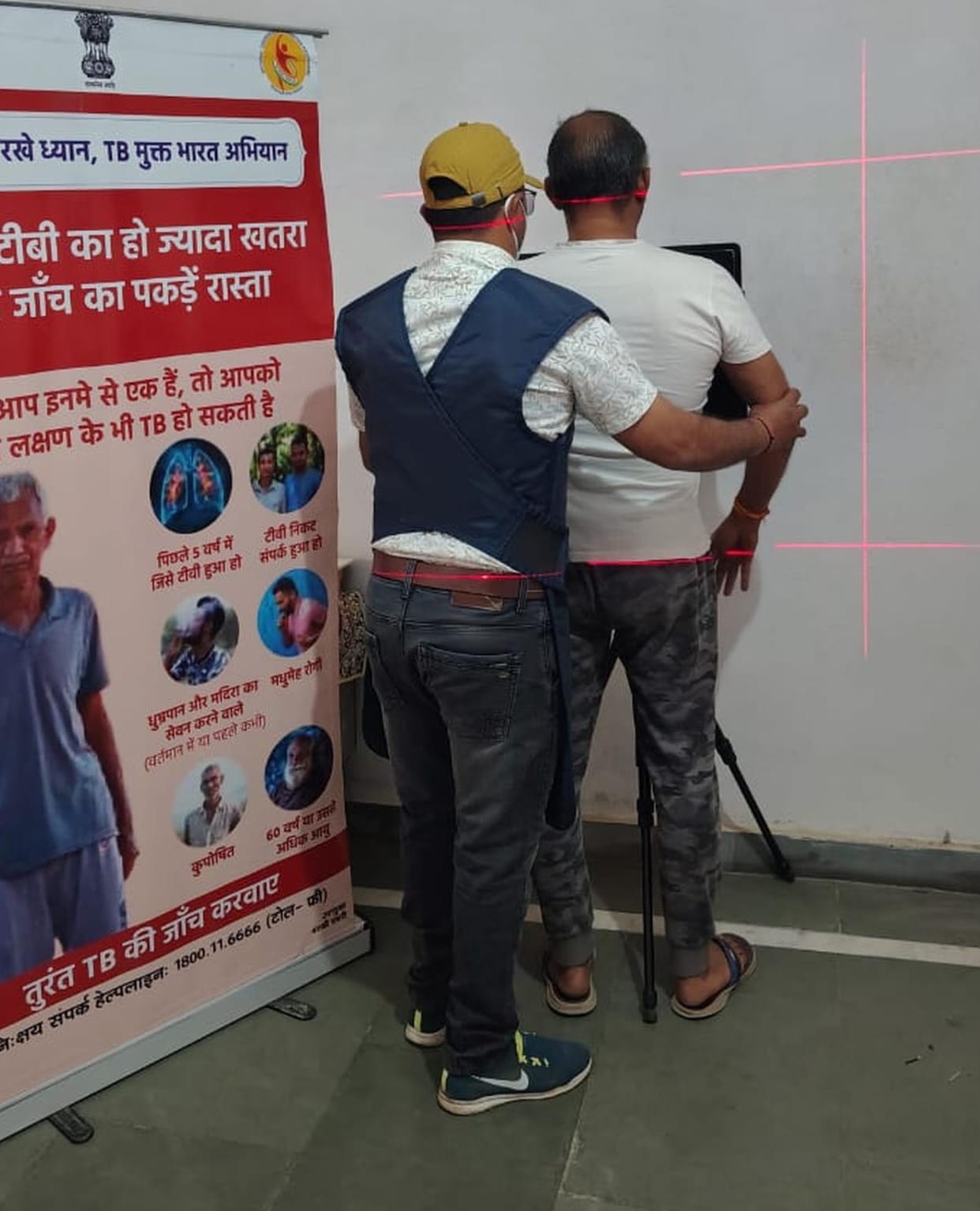 467 people underwent health checkup, 36 had their chest X-rayed