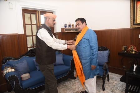BJP leaders met Union Minister Nitin Gadkari and MP Kangana