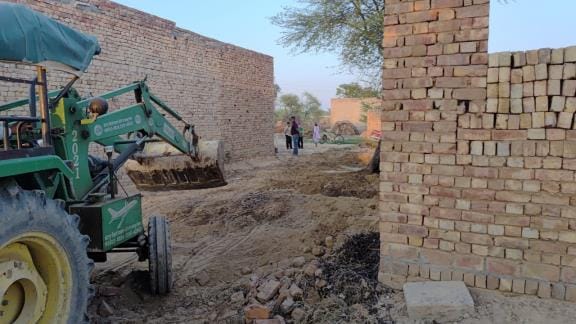 The plot was received after many years on the orders of the court, the administration freed the possession