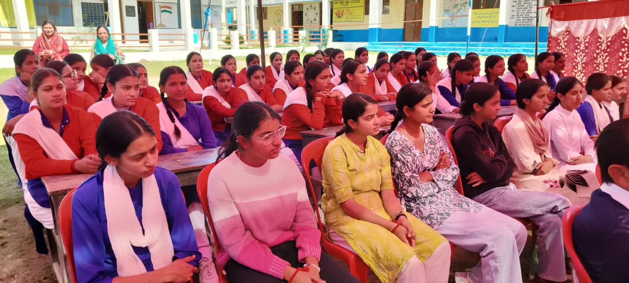 Gave Information Regarding Government Schemes to Girls Students
