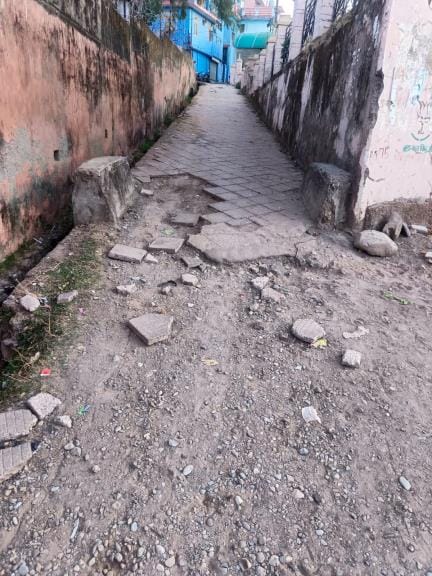Condition of Three Lane of Ward 10 is Worse in Ramnagar