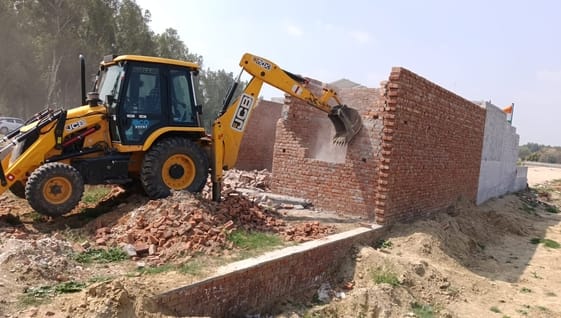 ADA ran bulldozer on illegal colony appeal to people do this work before buying a plot