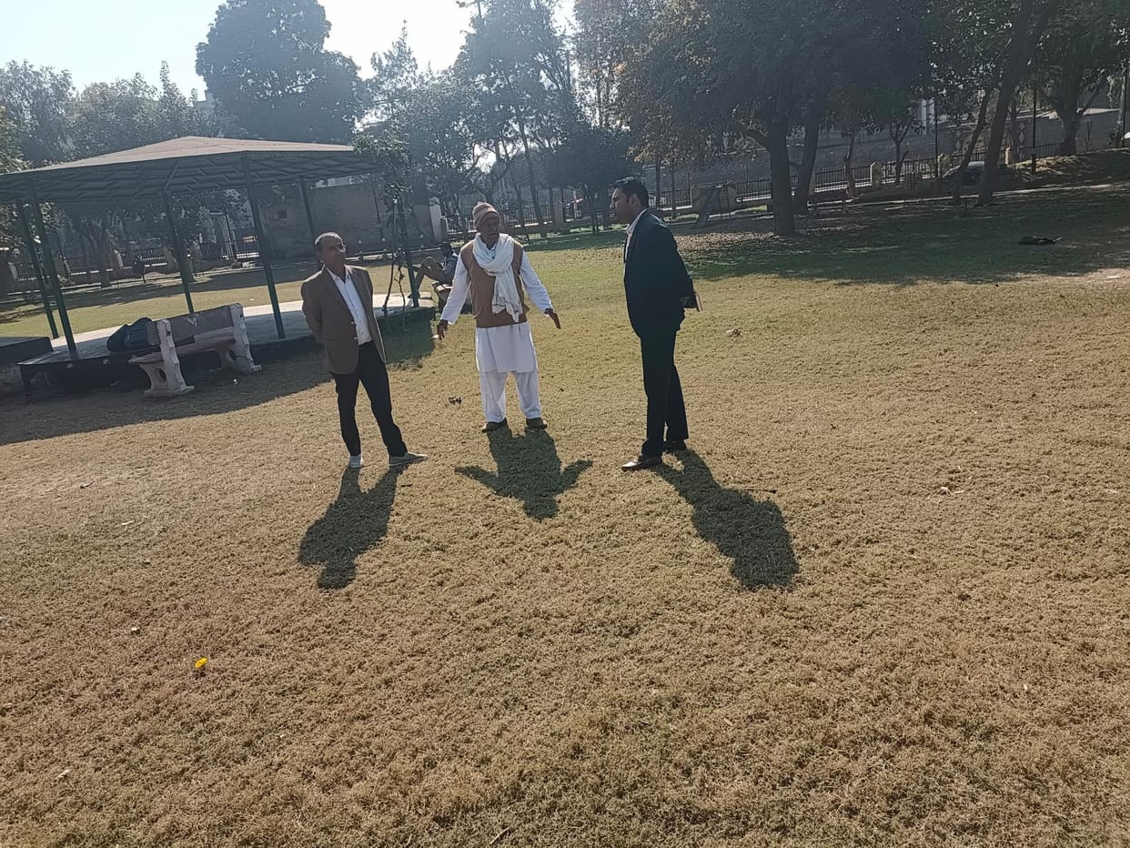 Teams went to the field to see the condition of the parks adopted by the institutions