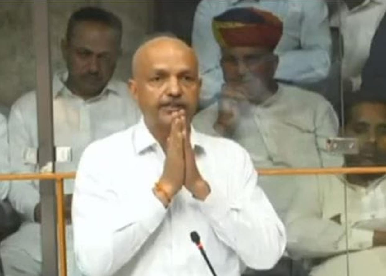 MLA Sunil Sangwan with folded hands in the House asked the government for canal water for Dadri constituency