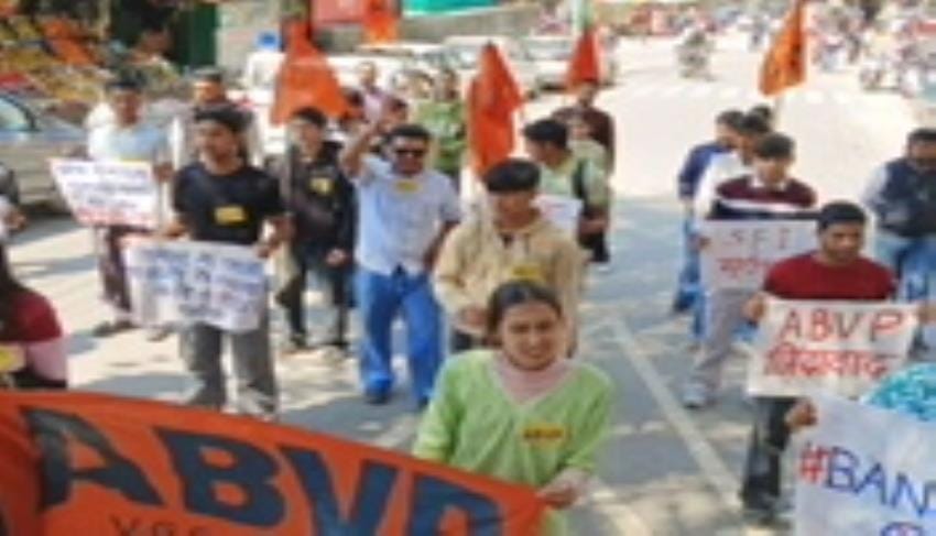 ABVP workers demonstrated