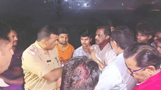 Accusation of burning cows by setting fire to garbage dump, uproar