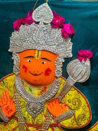 Rangotsav celebrated in the courtyard of Baba Gumandev Hanuman
