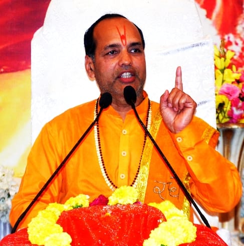 God created the world from the five elements...he is with us every moment: Damodar