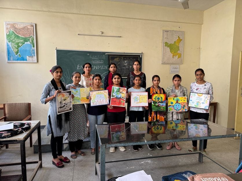Komal tops in environmental awareness poster making