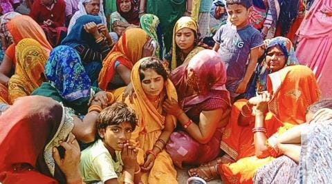 Family members blocked the road after the death of a youth injured in a fight