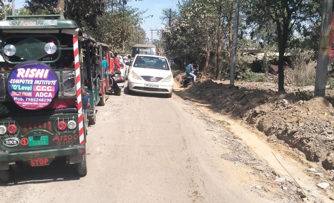 Road widening begins, there will be relief from traffic jam