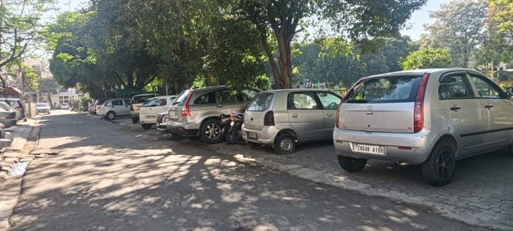 If there are more than two vehicles, people start parking them elsewhere
