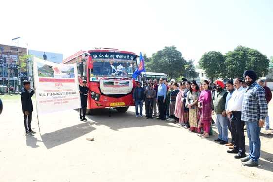 Trekkers left for Patnitop for trekking