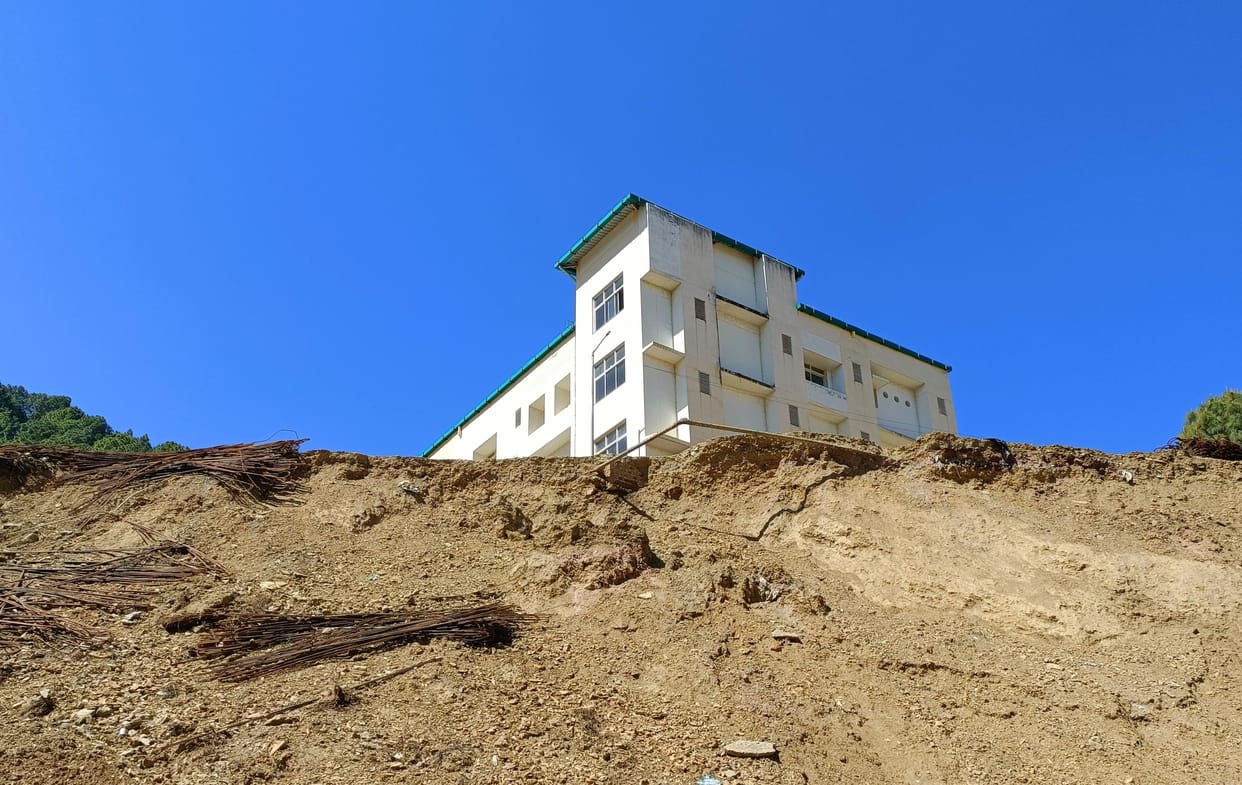 Base hospital is now in danger due to landslide