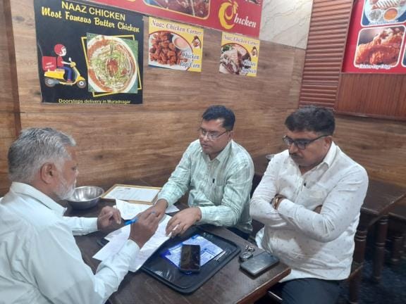 The food department team took samples of roti and gravy from the hotel
