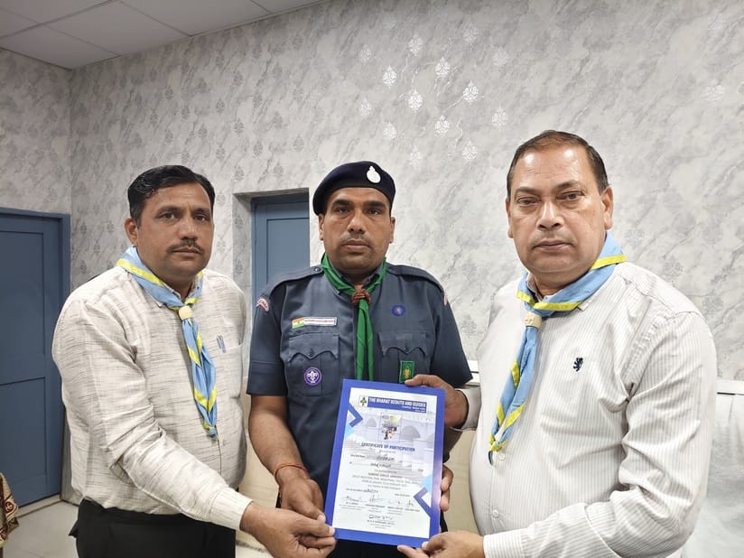 Sudesh Sahrawat was honored on becoming the district secretary