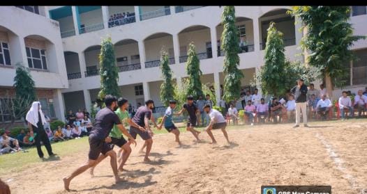 Student Jaanum and student Himanshi were first in 100 meter race