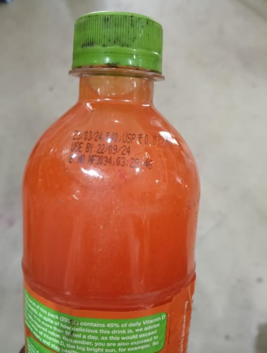 Expired cold drinks are being sold in the market