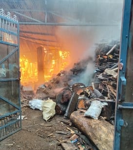 Fire broke out in a saw mill, was extinguished in nine hours